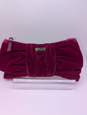SOLD Kate Spade Small Rosalie Velvet Bow Clutch